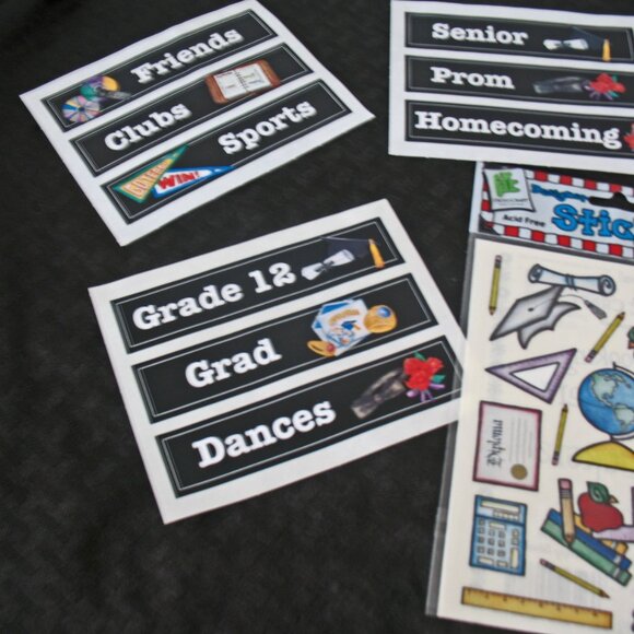 Scrapbooking Lot School, Computer, School bus, Schoolhouse, Math, Science, Art. - Picture 2 of 9